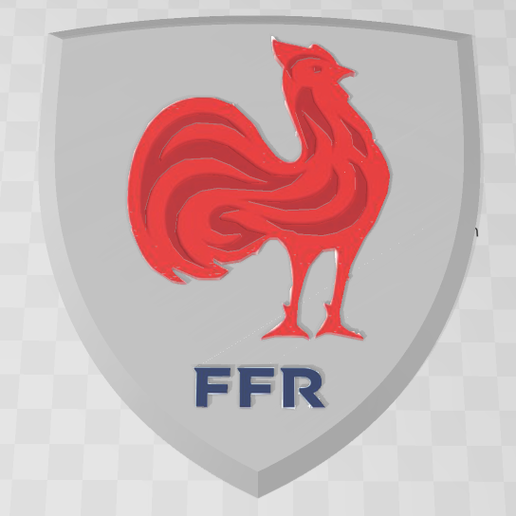 Fichier 3MF gratuit Logo Fédération française de Rugby 🏉 ・Objet pour ...