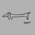 Salchi-Picasso.png Dachshund Picasso - 2D Decoration