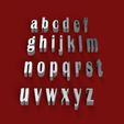 britannicboldmin.jpg BRITANNIC BOLD font uppercase and lowercase 3D letters STL file