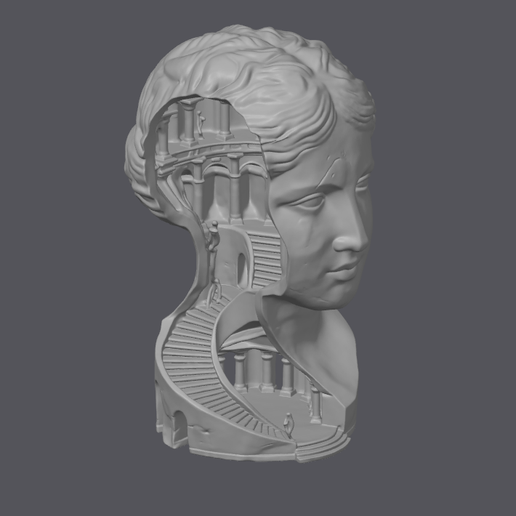 Greek Bust Statuette - Busto Estatueta Grécia
