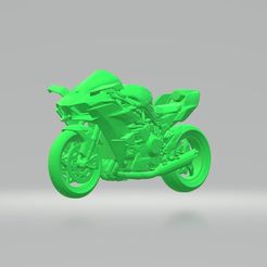 il_fullxfull.1901283599_pcx4.jpg Archivo STL gratis Kawasaki Ninja H2 3D Model Custom Ready Printing Stl File・Objeto de impresión 3D para descargar