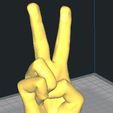 hand_peace.jpg Hand (Multiple Poses & Models)