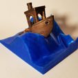 720X720-wave-4.jpg Free STL file 3DBenchy Wave Stand・3D printing model to download