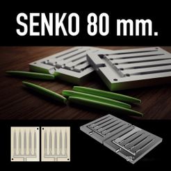 SK80.jpg 3D file Mold 80 mm. Senko lure STL for 3d print and cnc・3D printing idea to download
