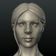 G_Head-13.png Download OBJ file Girls Head • Model to 3D print, Skazok