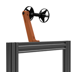 Versatile_Spool_Holder_Extrsn_2.png Free STL file Versatile Spool Holder for 2020 extrusion frames・3D print design to download