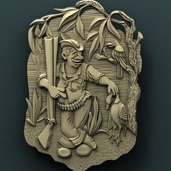 B092.jpg Archivo STL gratuito Cazador・Design para impresora 3D para descargar