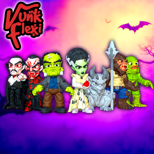 FreshStartMonster4.png Classic Monsters Wolfman MultiColor Flexi Print-In-Place + figure