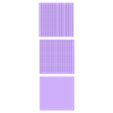3 polymer clay pattern.stl Tampon de polymère texturé, de forme carrée