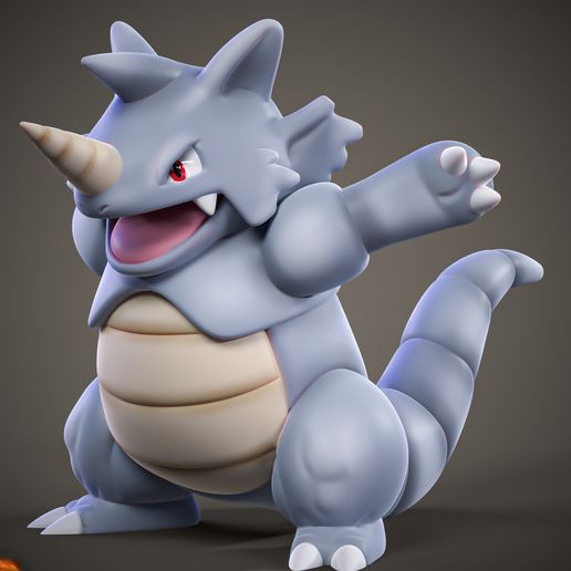 High Quality Rhydon Miniature - 3D Printable STL Model For Tabletop Gaming and Display 3D model preview