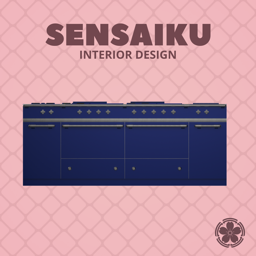 Miniature Replica 1:12 Lacanche Classique Line Stove for Miniature Dollhouse - 3D Print Instant Download - Miniature Furniture Designer Series