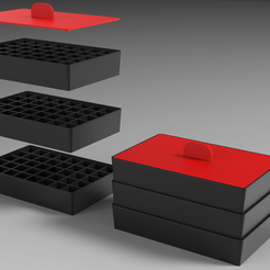 RENDU.png Archivo STL Cajas de almacenamiento apilables・Objeto imprimible en 3D para descargar, Dreamer_3D