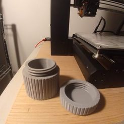 IMG_20181225_181241708.jpg STL-Datei Threaded screw cap container kostenlos・Design für 3D-Drucker zum herunterladen