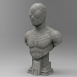 Spider-Man-4.png Spider Man Classic Suit Detailed Bust 3D Printer Ready STL Model