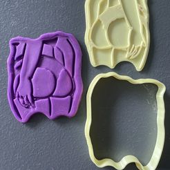 68709575-2B4F-4666-8AD6-F9C19F30A041.jpeg 3D file Blissful booty cookie cutter・Template to download and 3D print