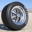 cragar-SS-14-v8.png STL file Cragar SS old american rims 14 inch for diecat and scale models・3D printable design to download