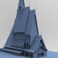 untitled.3379.png OBJ file Viking big house 5・3D printable design to download