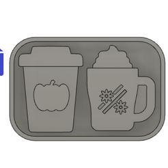 STL00057.png Fichier 3D Ensemble de tasses à café en silicone Plateau de moulage・Objet pour impression 3D à télécharger