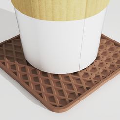 portacopo4.299.png Archivo STL Posavasos Vans Sole Coaster・Modelo para descargar y imprimir en 3D