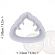 poop~1in-cm-inch-top.png Poop Cookie Cutter 1in / 2.5cm