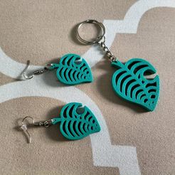 c2dcade6-9ccf-44ff-a20f-ef5d7b5ec15b.jpg STL file leaf earing & keychain・3D print design to download