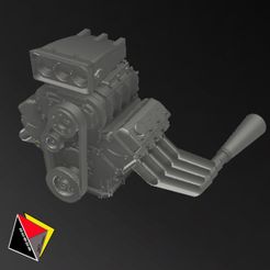 0201_V8_426_HOT-ROD-Engine_0201.jpg STL file 1/64 Scale V8 Hot Rod Engine Hot Wheels Ford 32・Design to download and 3D print