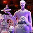 4.jpg Addams Family, Wednesday, Merlina, Lurch, Morticia, Pigsley, Uncle Fester, Gomez Addams 3D Model 3D Print STL