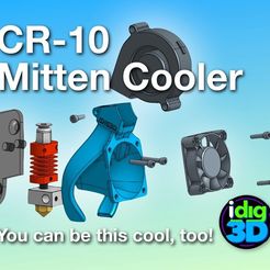 4c7161ce29f5c90ee414db0eb63c97ba_display_large.jpg Free STL file CR-10 / Tronxy Mittens Cooler・3D printing design to download