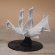 Space-Galleon-Spelljammer-Unpainted-Miniature-Left.jpg Galleon Flying Fantasy Ship Model Compatible With DnD Spelljammer