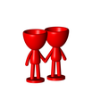 Enamorados_N6_Rojo_1.png Бесплатный STL файл SET DE 8 MACETAS ENAMORADOS ROBERT PLANTS - SET VASE 8 FLOWERPOT ROBERT IN LOVE・Идея 3D-печати для скачивания