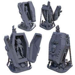 Med-Bay-Sci-Fi-Warrior-Sarcophagus-Sample-Mystic-Pigeon-4.jpg Fichier 3D Sarcophage de régénération Gothique Sci Fi Warriors Med Bay・Idée pour impression 3D à télécharger