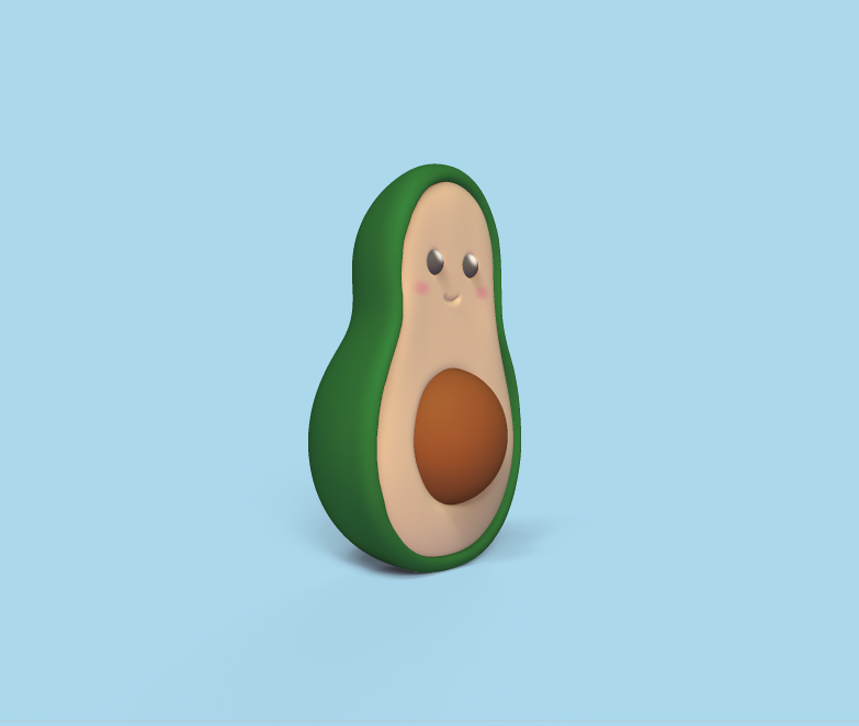 3D file Cute Avocado・3D printable model to download・Cults