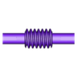 CD50İ30WSGK1_W.stl Worm Gear - Center D. 50 mm - Ratio  25 & 30 - Worm with Shaft