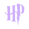 Harry Potter HP.stl Harry Potter HP logo wall art Harry Potter wall décor