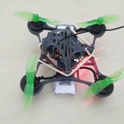 6-Build4.jpg STL file Ultra Lightweight and Aerodynamic Optimized Frame for Tiny Drones - Toothpicks 70mm・3D printable design to download