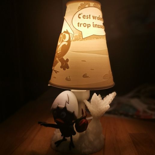 Lithophane calimero lamp - 3D model önizlemesi