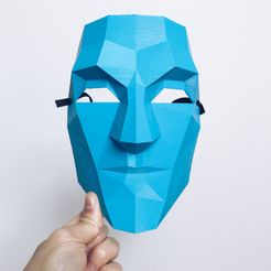 image1.jpeg Fichier STL Masques en Poly Low Poly・Modèle pour impression 3D à télécharger