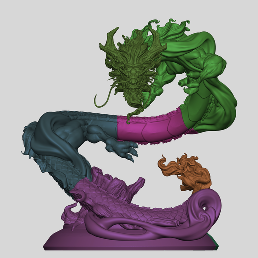 d.png Chinese Dragon "Pen Holder"