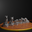 5c.png Dog Versus Cat Figure Chess Set Pet Character Chess Pieces