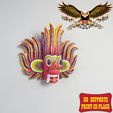7.jpg Sri Lankan Traditional Fire Devil Mask - Print in Place - No Support