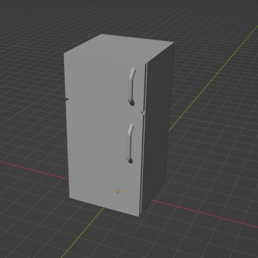 1/24 Scale Modern Refrigerator - Garage Breakroom Diorama Prop