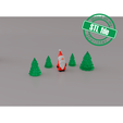 santa5_1.png 3D Christmas ornament with light, trees, Santa Claus, STL file for 3D Printing