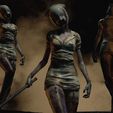 render.jpg Bubble Head Nurse – 3D Print Model (Silent Hill 2, Highly Detailed Multipart Figure)