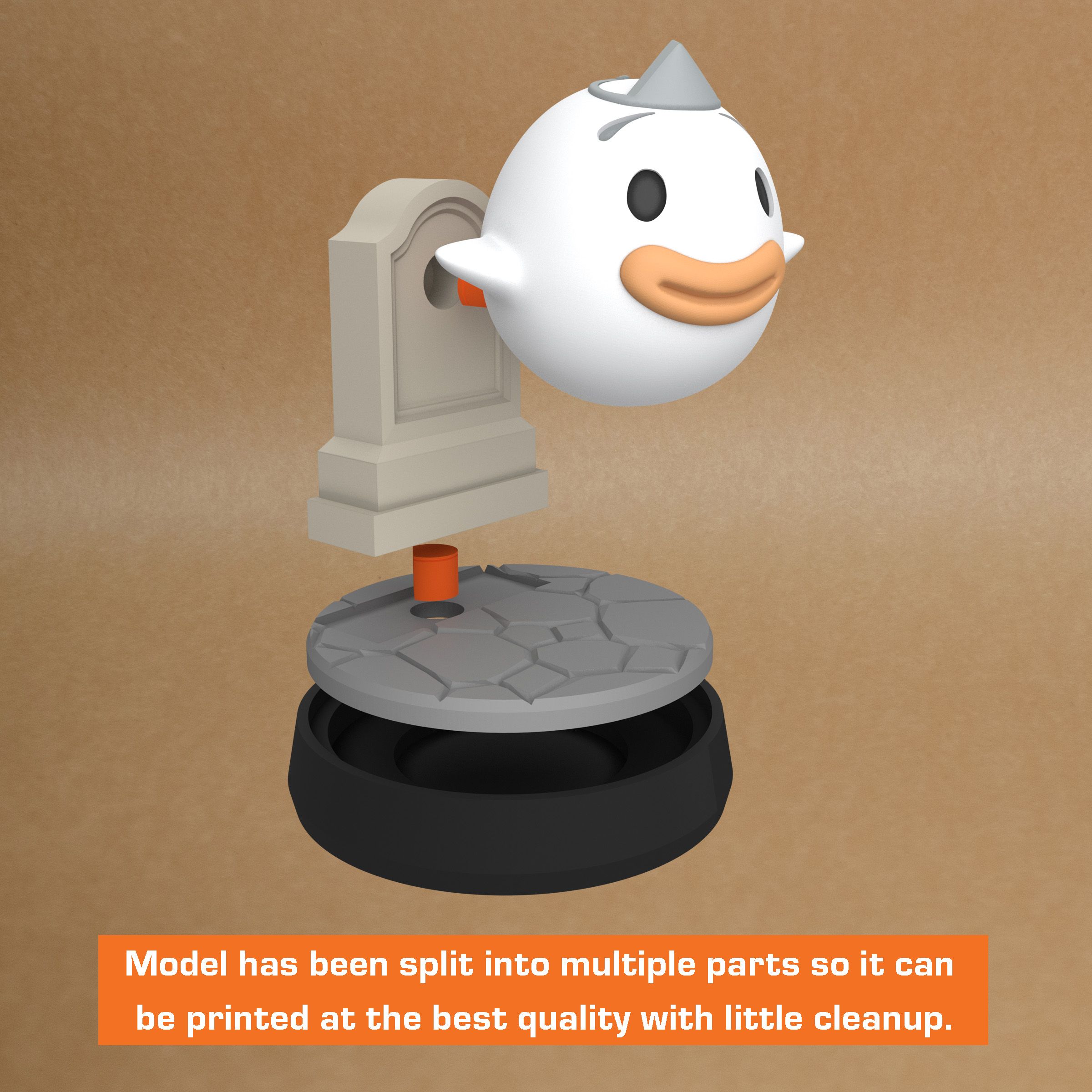 Archivo STL Modelo 3D de Animal Crossing Wisp - Escala Amiibo - Figura imprimible en de Animal Crossing New Horizons・Modelo de impresión 3D para descargar・Cults