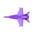 f18.stl F-18 Hornet for microarmor