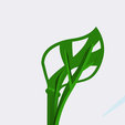 C007E5B6-C792-4023-B170-1631B538AFBF.png Archivo STL Leaf shaped wall bracket・Objeto para impresora 3D para descargar