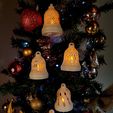 IMG_20231218_150852.jpg Geometric christmas bell ornaments with led candle | without stand