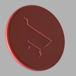 jeton.png Fichier STL jeton pour caddy・Plan pour impression 3D à télécharger