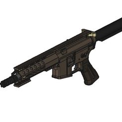 1.jpg 3D-Datei AR 15 Spielzeug voll・3D-druckbare Vorlage zum herunterladen