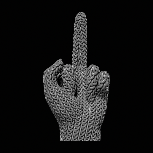 Knitted Middle Finger